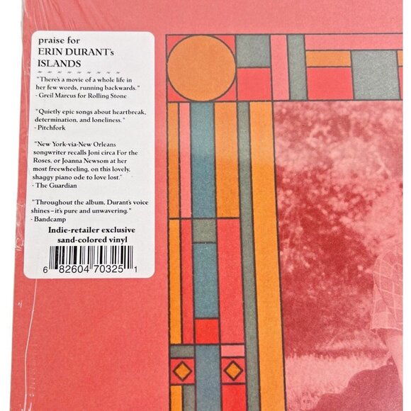 New Erin Durant Islands Vinyl LP Hype Sticker Sealed Record Album 2019 Indie - Picture 2 of 3